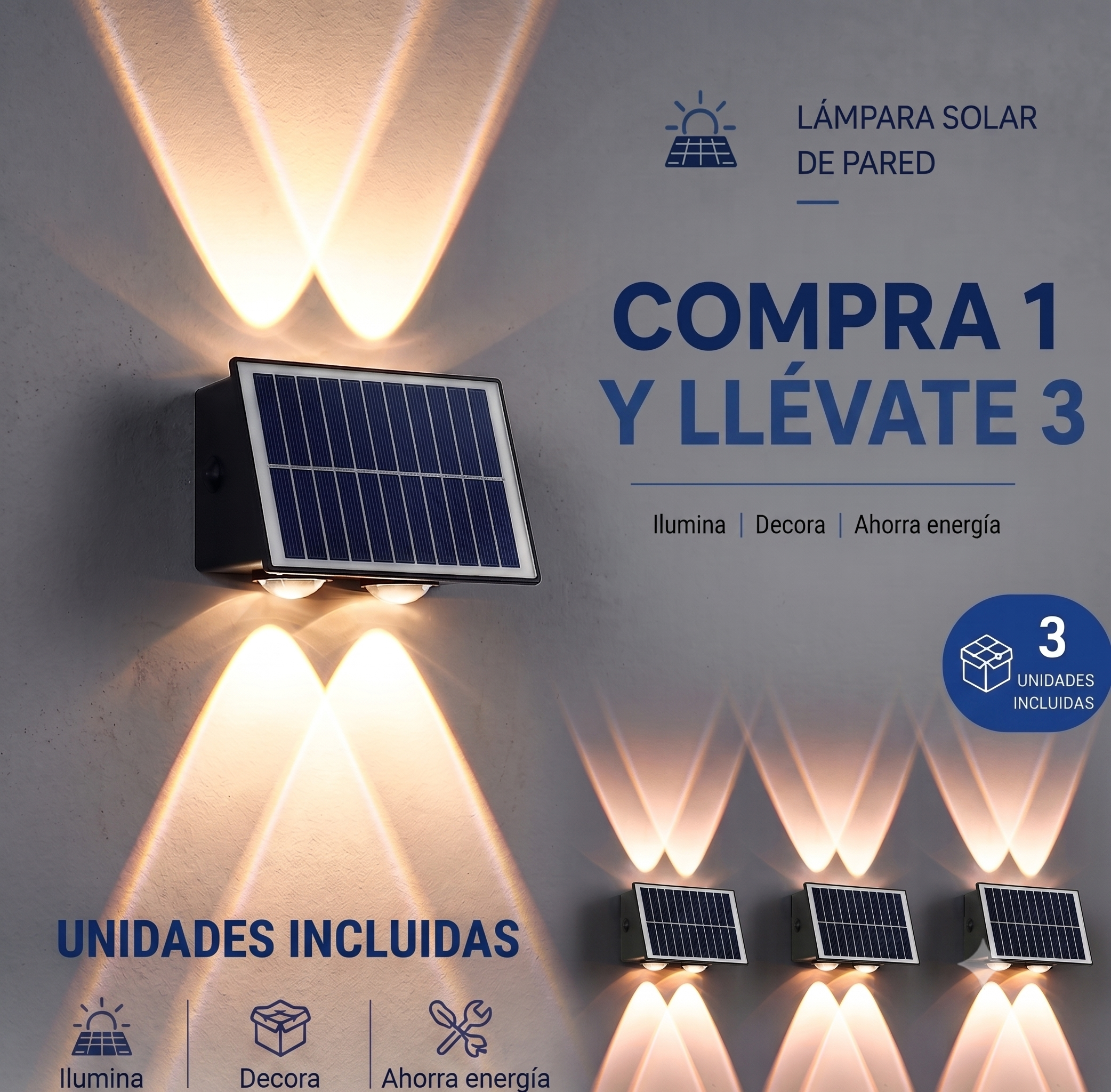 💡 Ilumina tu hogar sin gastar electricidad – ¡Compra 1 y Llévate 3!